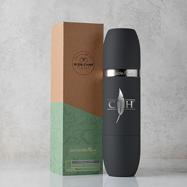Black Parkside Flask 3-Piece Wine Set