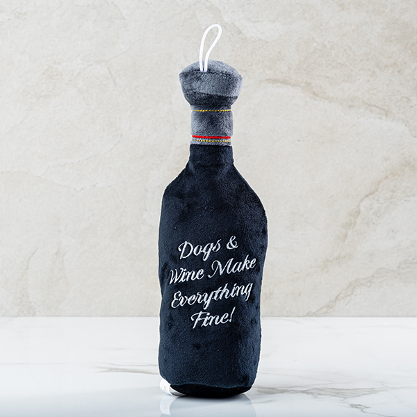 Wine Bottle Dog Toy