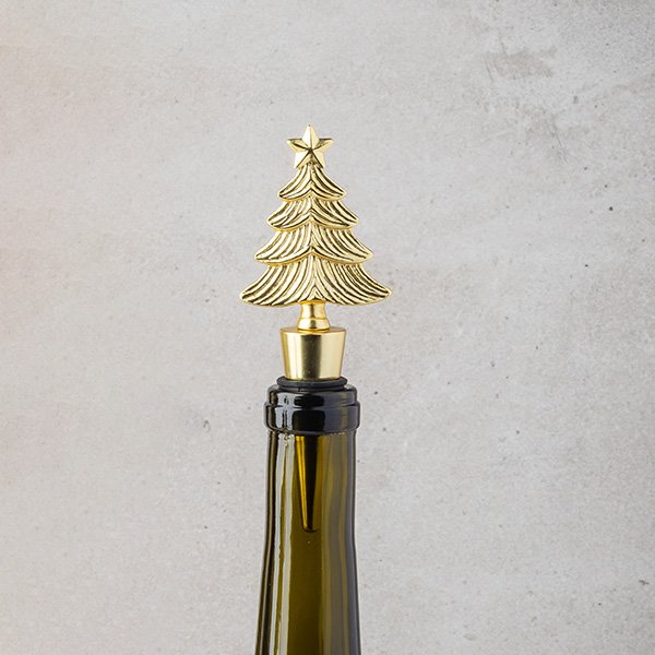 Gold Alpine Wine Bottle Stopper