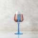 Trix Modern Turquoise Stemmed Wine Glass