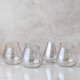 Slant Smoke Stemless Wine Glasses - Set of 4