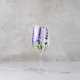 Lavender Bloom Stemmed Wine Glass