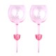 Pink Lilac Picnic Glasses (Set of 2)