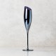 Slant Navy Flute Wine Glass