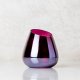 Slant Plum Stemless Wine Glass