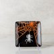 Spooky Spider Halloween Black Appetizer Plate