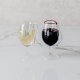 Cooper’s Hawk Red & White Wine Glass Ornament Set of 2