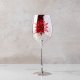 Silver Snowflake Stemmed Wine Glass
