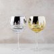Gold Alpine Balloon Stemmed Wine Glass
