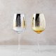 Silver Winter Tree Stemmed Wine Glass