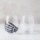 White Skeleton Hand Stemless Wine Glass