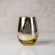 Gold Winter Tree Stemless Wine Glass