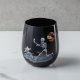 Skeleton Dog Stemless Wine Glass