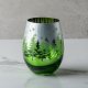 Green Winter Tree Stemless Wine Glass