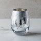 Silver Winter Tree Stemless Wine Glass