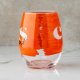 Cheers to You Orange Stemless Wine Glass