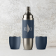 Slate Blue Parkside Flask 3-Piece Wine Set