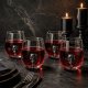 Small Black Skull Stemless Wine Glass