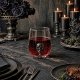 Small Black Skull Stemless Wine Glass