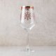 Red Snowflake Winter Entertaining Stemmed Wine Glass